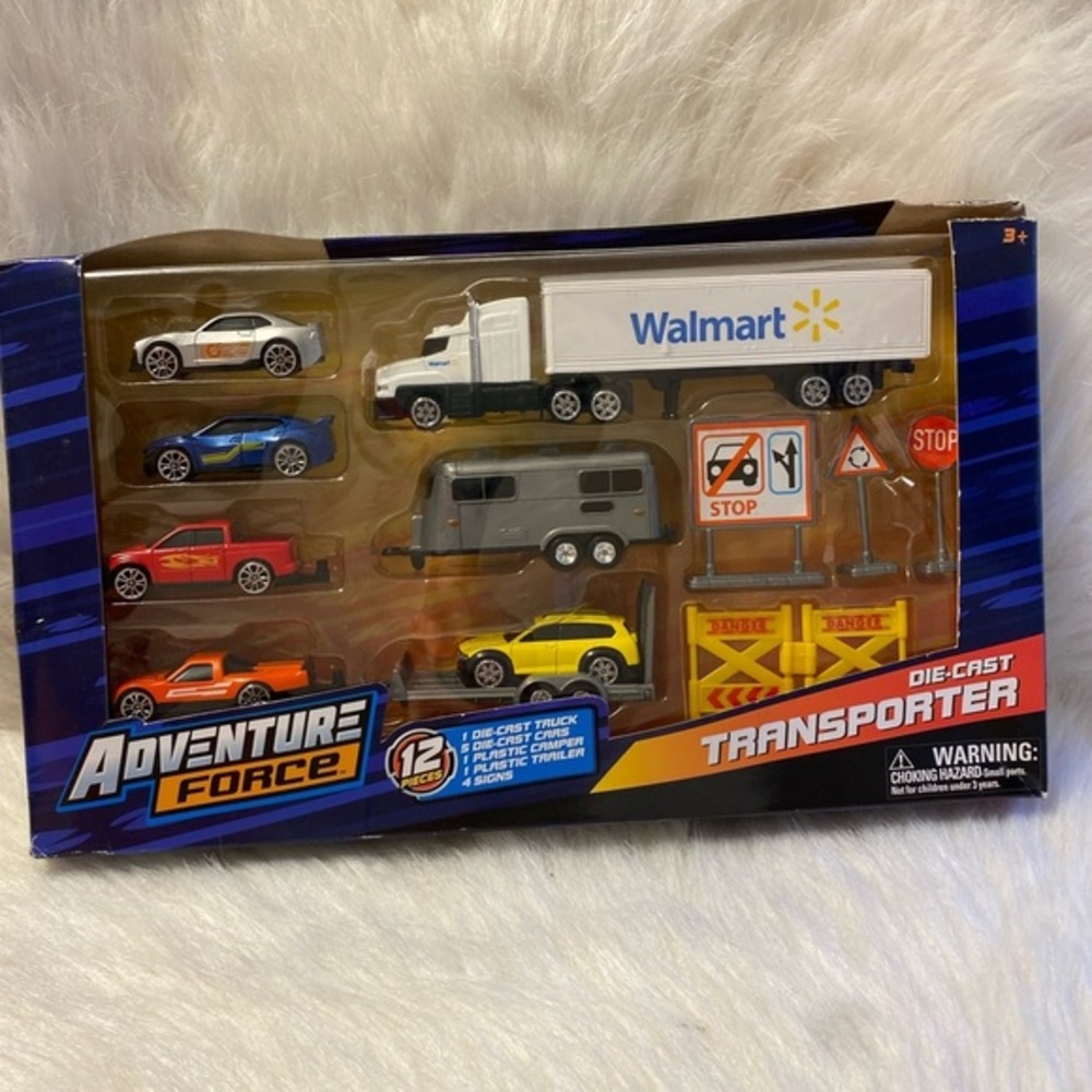 Adventure Force Die-Cast Transporter Toy Cars 12 Pieces